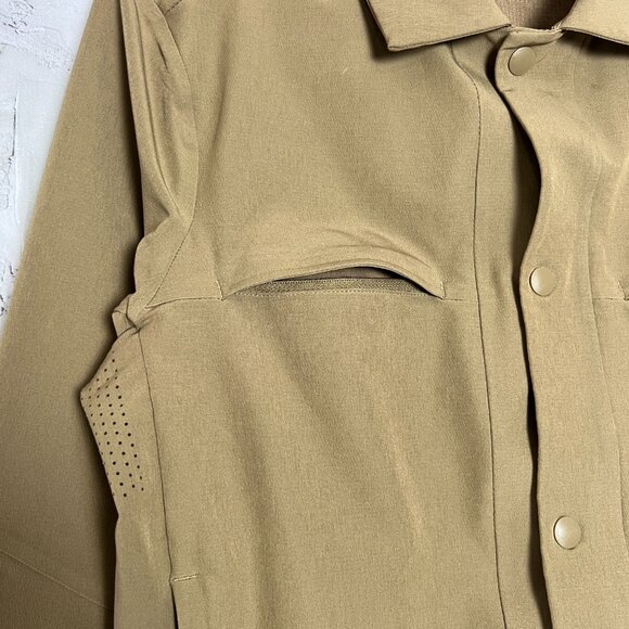 NWOT Lululemon City Excursion Jacket MENS XS Frontier Brown Mesh Bomber NEW - Picture 15 of 16